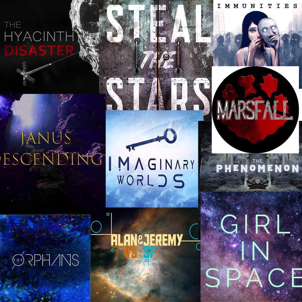 Celebrating #AudioDramaSunday by highlighting some podcasts we love and inspired us to go make our own: @marsfallpod #imaginaryworlds @JanusDescending #stealthestars @girlinspacepod #alanandjeremyvssciencefiction #theorphanspodcast #thehyacinthdiaster @immunitiesdrama 
💖🤘🏻