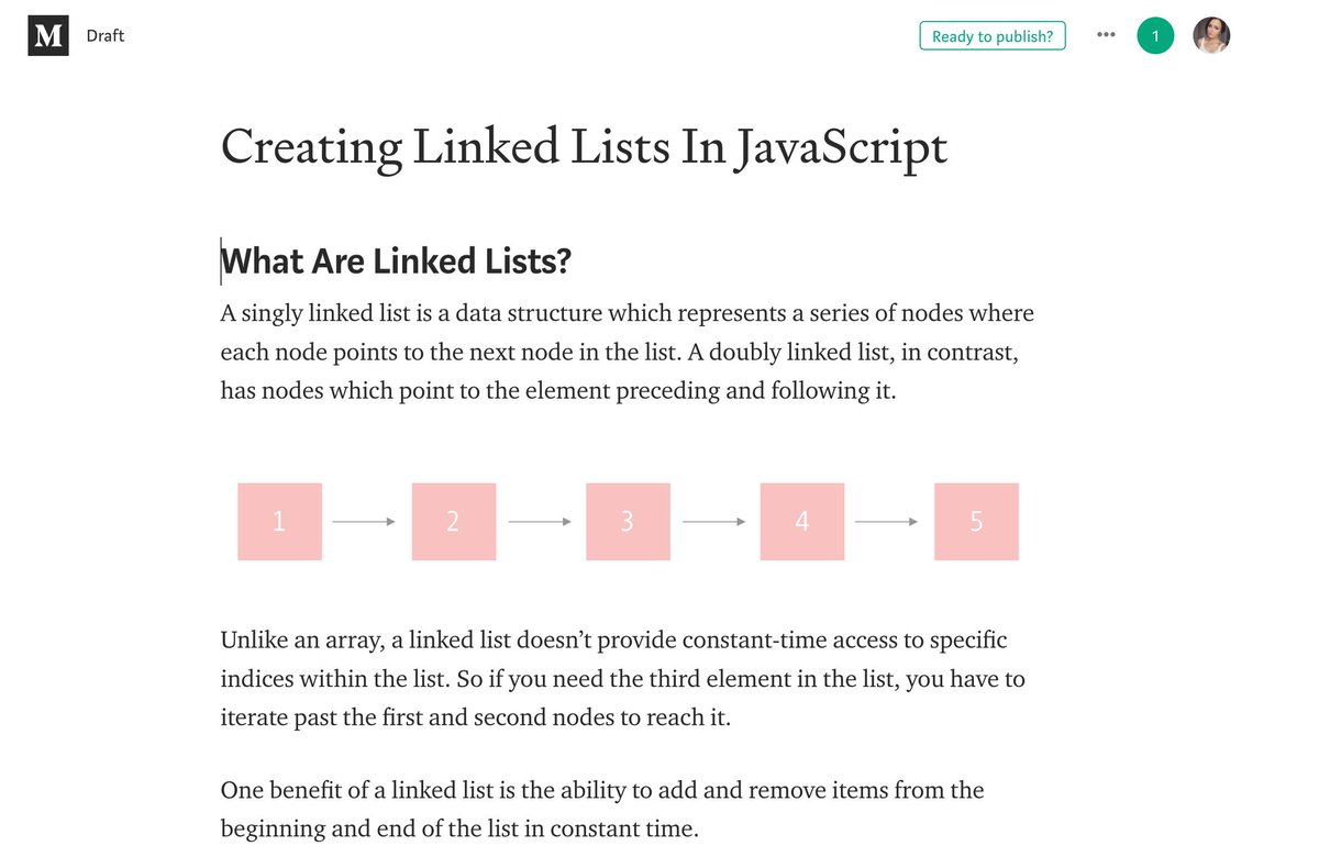 EmmaBostian's tweet photo. New blog coming tomorrow! Really enjoying this data structures &amp; algorithms series I'm working on 😊 https://t.co/pFBYhgC6qw