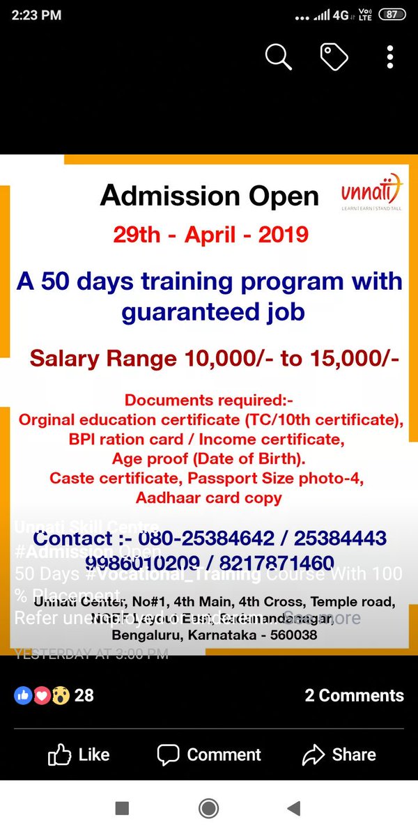SRINIPYT's tweet image. Here is an organisation offering skill development for young boys with 10th pass free of cost. Big challenge for them is to get good candidates willing to learn, work and earn. Pl refer if you have any eligible candidates..