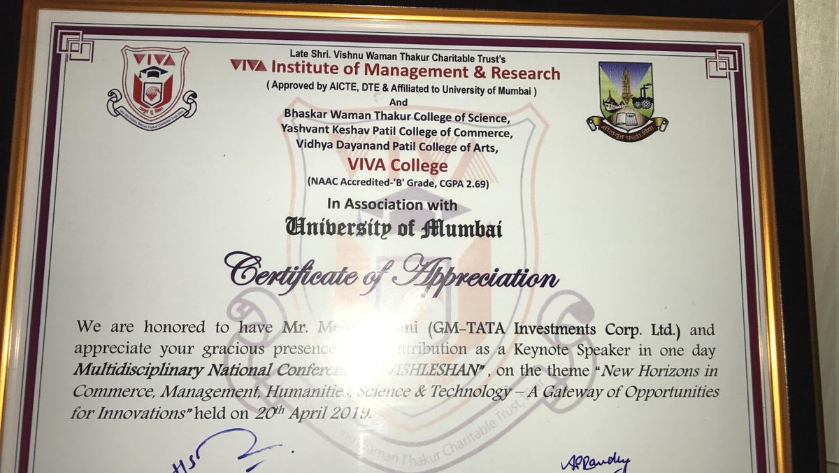Keynote #speaker talk at Vishleshan 2019 at #VIVA management institute 
#college #students #research #madmoneyjourney