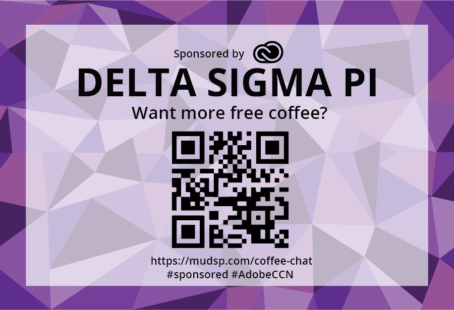 MU_DSP's tweet photo. Thank you to all who visited us for free coffee Monday! If you missed us, please check out the link below. #Sponsored #AdobeCCN https://t.co/nEcE2WV1h7
