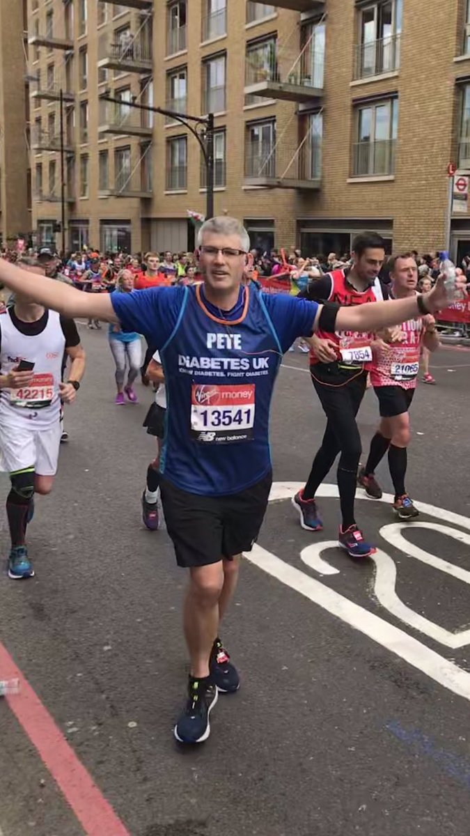 Ran my first @LondonMarathon today for @DiabetesUK the crowds were amazing and carried me along when I was struggling. The noise and support were truly inspiring #LondonMaratho2019 #ThanksaBillion