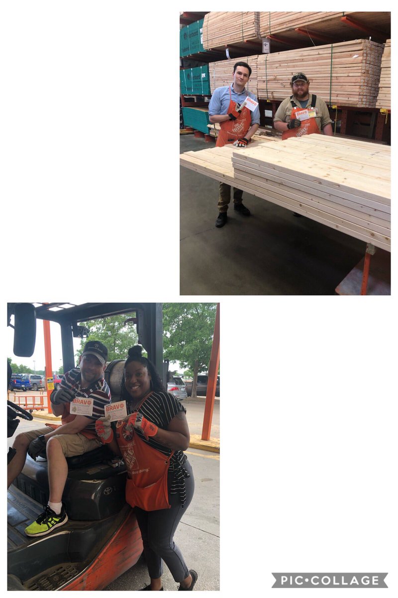 LOOK AT THIS! 4 Safety Bravos already given out today! Emmett and Michael are not getting any splinters today! Kiya workin’ hard and wearing gloves while gettin’ after it! David wearing his Safety Belt and gloves! Keep it up Team! 👏🏼🧤👍🏼 #whyiworksafe #OrangePromise #Team6514