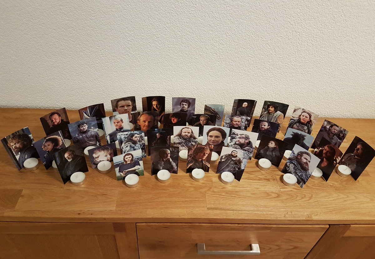 Wie ich mich für die Folge in der kommenden Nacht vorbereite...

Mein Herz weint!

#got #GOT #GameofThrones
#GOT8