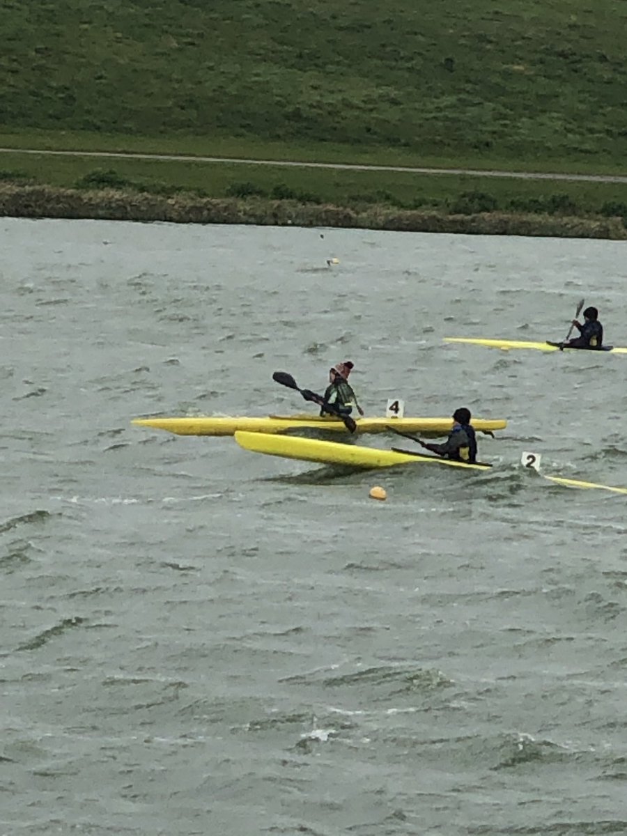 treecourts1's tweet photo. It was a wee bit rough yesterday for the Lightning’s. Well done Eva and all who completed their 500m race. 🌊🌊🌊 #nottsregatta https://t.co/Y8P8bS8gYJ