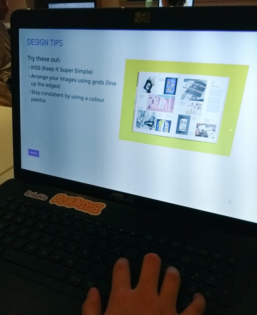 MrSchuermann's tweet image. I feel @tina_zita would be right at home with my little sidekick's #girlslearningcode session today 😁🎨💡