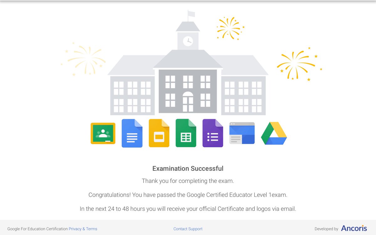All three EduNerds are Level 1 Google Certified!  We are so happy!  Now onto Level 2!