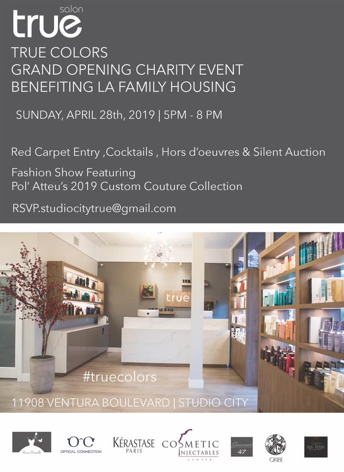 Salon True's ribbon cutting has been moved to 5:45 pm! Don't miss the opportunity to celebrate with the #redcarpet, #cocktails and #fashionshow! All happening tonight in your neighborhood at 11908 Ventura Blvd. #studiocity #celebrate #grandopening