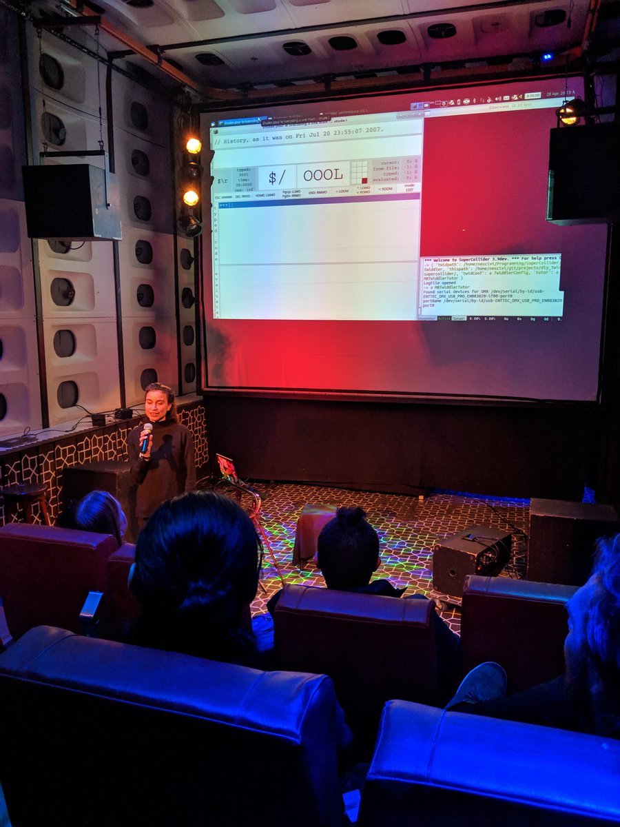 .<a href="/BChicau/">Joana Chicau</a> kicking us off at Worm in Rotterdam - excited to play!