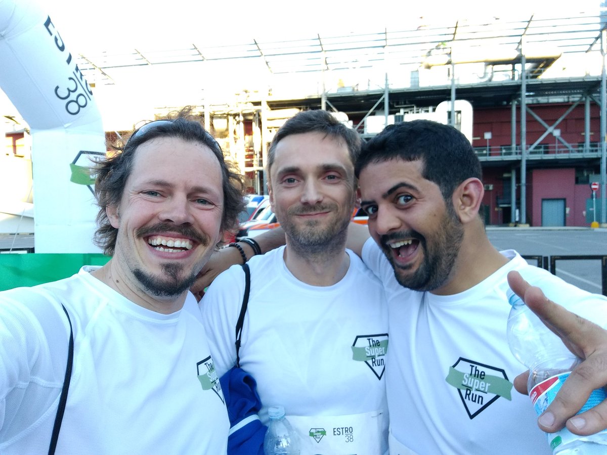 SciChief's tweet photo. Some of my colleagues @MiradaMedical after my first #ESTROSuperRun. #ESTRO38 #iBeatAndras. https://t.co/8g1NQz43u9