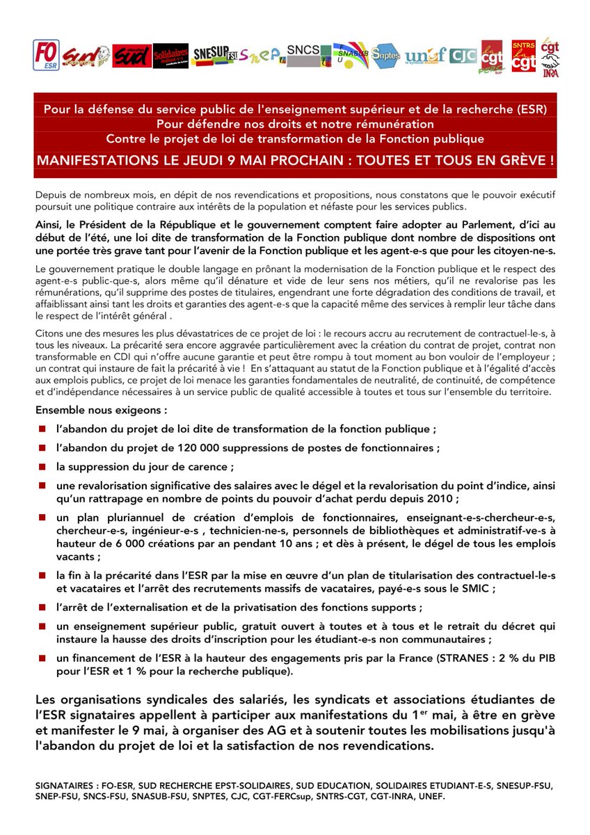 Doctorant·e·s Mobilisé·e·s tweet media