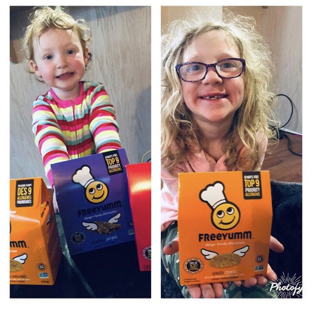 Thank you @freeyumm for the treats. The girls are so excited to try them especially the Ginger cookies !  You can get them at @LoblawsON 
Free of the top 9 priority food
 @amazon @welldotca
 #sharetheyumm #allergenfriendly #healthysnacks #shopandshout
#healthykids #health