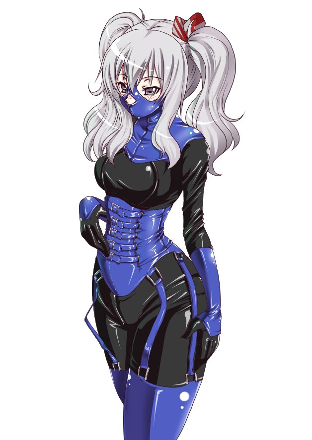 Anime girl latex