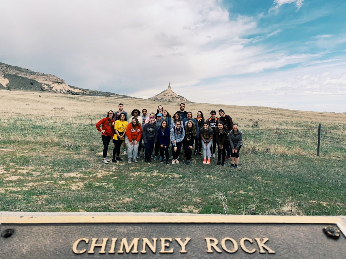 And the trip comes to a close with a visit to Nebraska’s most historic landmark #broncoseverywhere