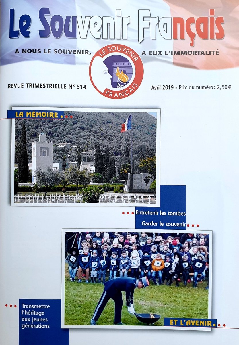 ✅ #revue trimestrielle de l'#association ! ➡️ #boiteauxlettres 📬 #presse #press #informer pour #transmettre #militant #militante #France #Francia #histoire #History #Storia 🕯 #memoire #memory #Memoria #paix #Peace #PACE 🕊 #lecture #librairie 📚 #AnciensCombattants
<a href="/SF_Siege/">Le Souvenir Français</a>