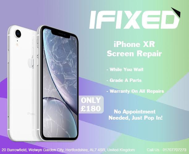 #iPhoneXR #apple #repairs #cheap #tech in stock while you wait Repair   iFixed Welwyn
