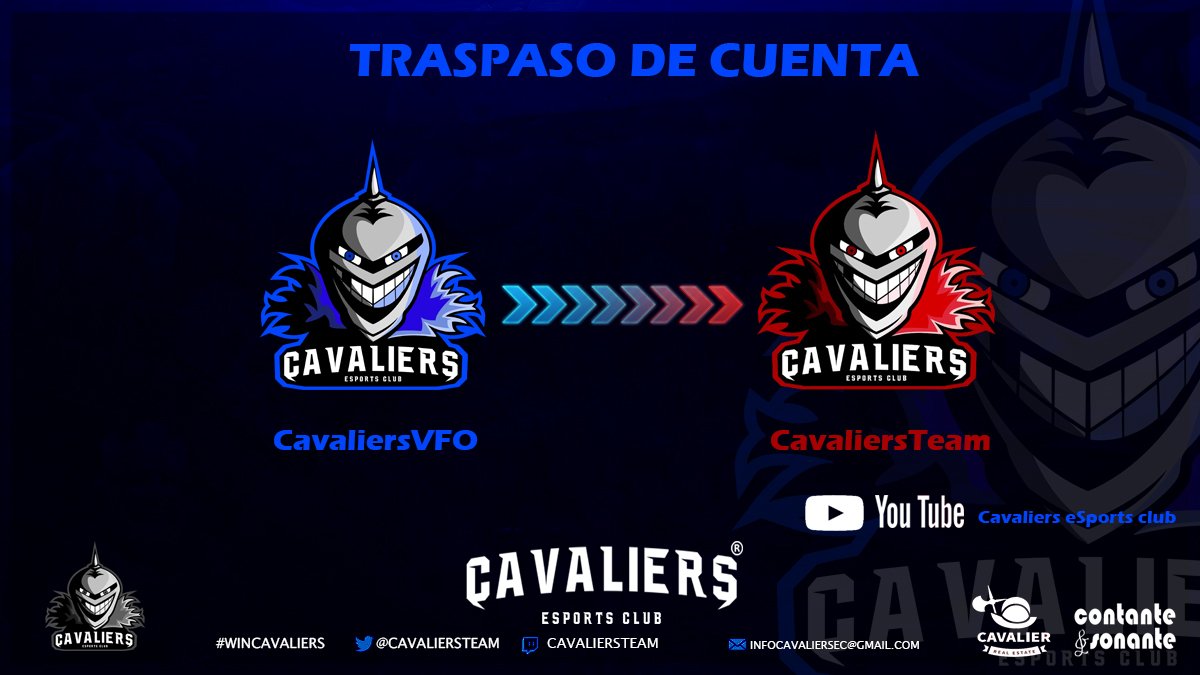 CavaliersEC's tweet photo. Desde mañana lunes nuestra cuenta de @CavaliersVFO quedará inactiva y todas las comunicaciones las haremos desde esta misma cuenta. Gracias y recordar seguirnos #GoCavls https://t.co/xY6cMsm9XU