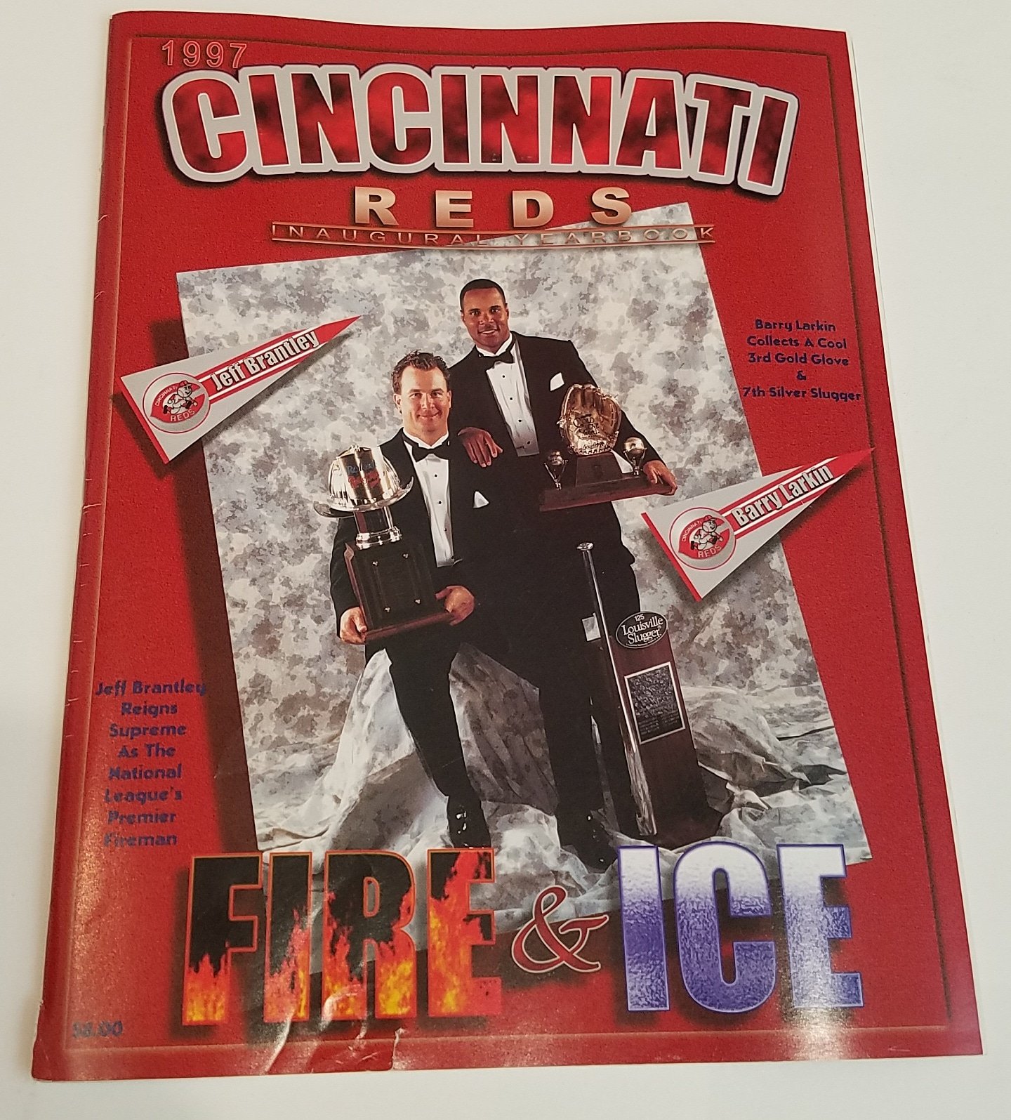 Happy Birthday Barry Larkin or \"ICE\" as he was referred to on the cover of this 1997 Reds Yearbook. 