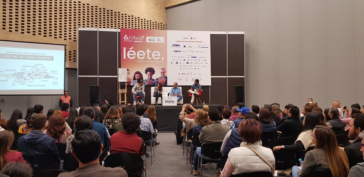 IndependenciaMs's tweet photo. #Ahora en #FILBo2019 @eltajalapiz junto a @matadoreItiempo , Pedro Vaca de @FLIP_org y Nanny, hablando sobre la censura y el humor gráfico https://t.co/3kOIY36fa8