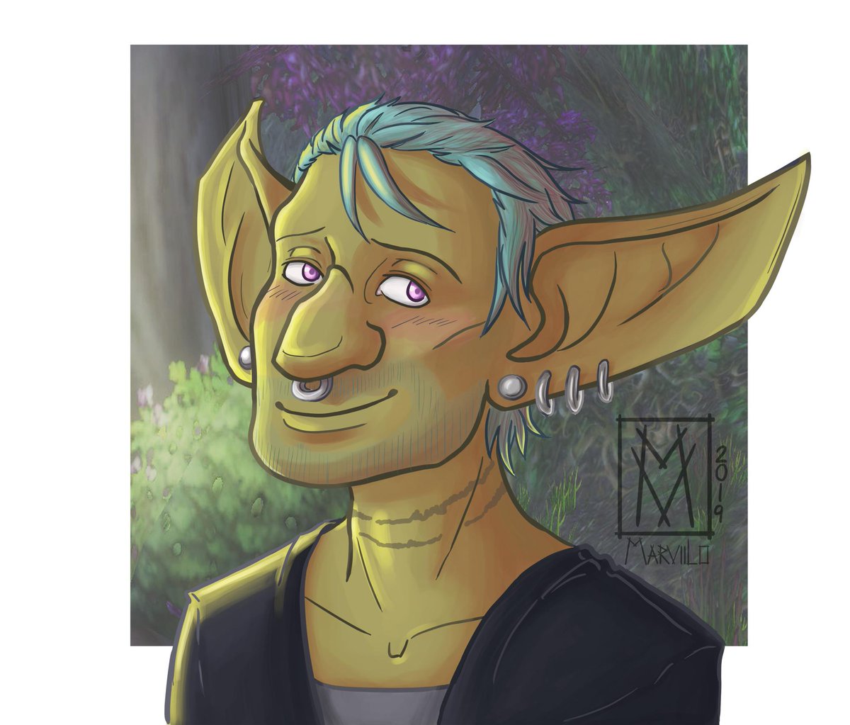 marviilo's tweet photo. commission for a fren, his precious gob boi #worldofwarcraft https://t.co/Hbt3JQxgMb