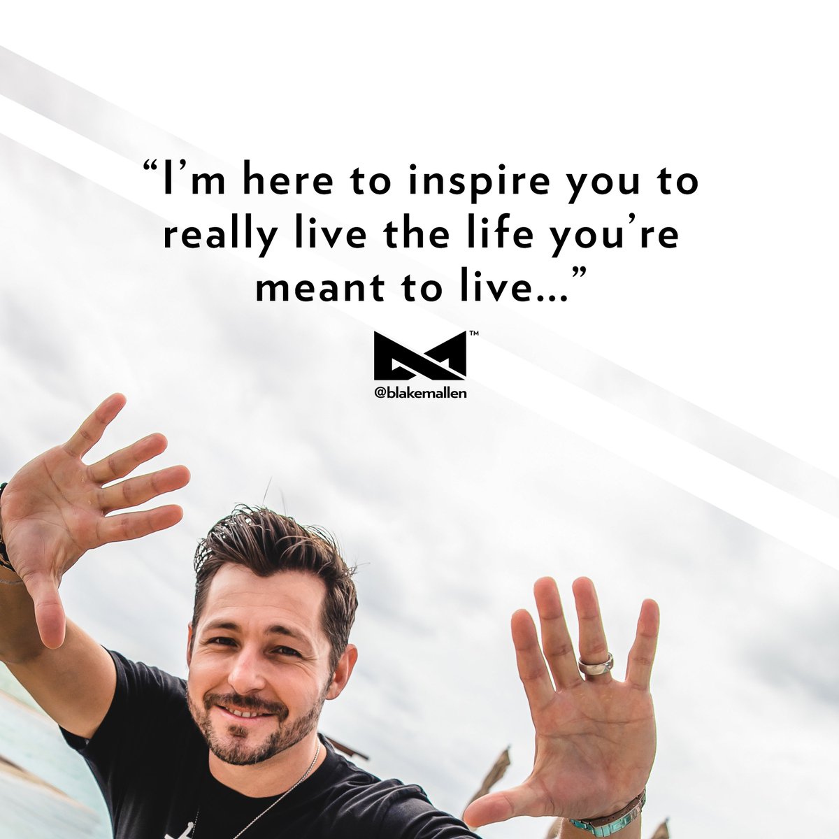 BlakeMallen's tweet image. I'm on a mission to WAKE PEOPLE UP…
.
And inspire people to stop doing what you were told you’re 'supposed to' do, and start living the life you were 'meant to' live. 
.
Gimme a 👊👊👊 if you’ll join me..!
.
#meantto #passion #gifts #shiftthescript