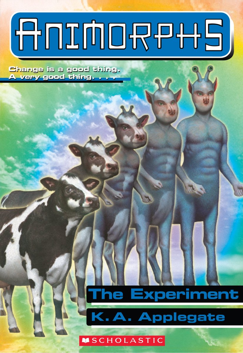  #Animorphs #TheExperimentMorphing teens discover evil alien slugs have an abattoir.Deer alien & hawkboy want 2 morph bullocks but actually morph bulls & nearly get slaughtered.They learn it's a failing experiment to remove free will.They free some homeless people & eat burgers