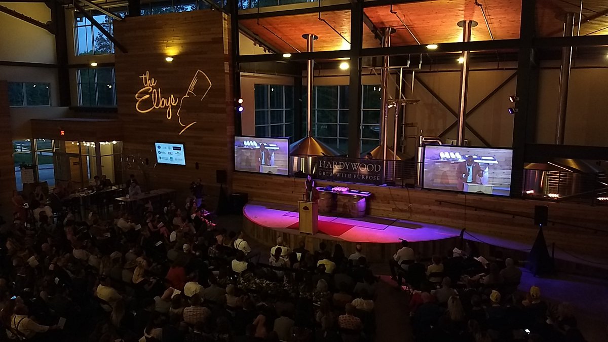 RichmondMag's tweet photo. Celebrating #rvadine at the eighth annual #Elbys dining awards, tonight at @Hardywood West Creek #elbysgowest https://t.co/7XTJ3ytAQ3
