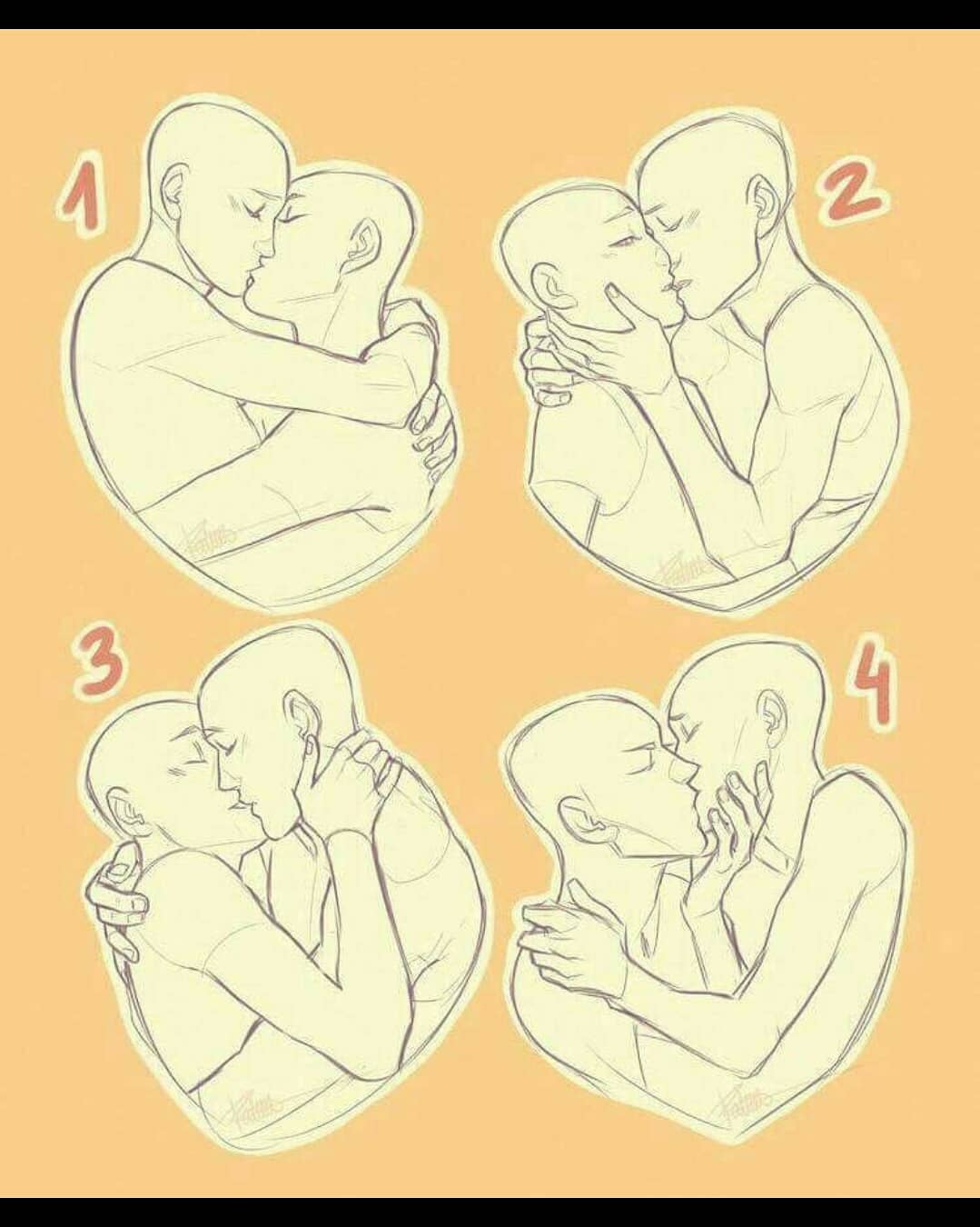 поцелуй на столе референс