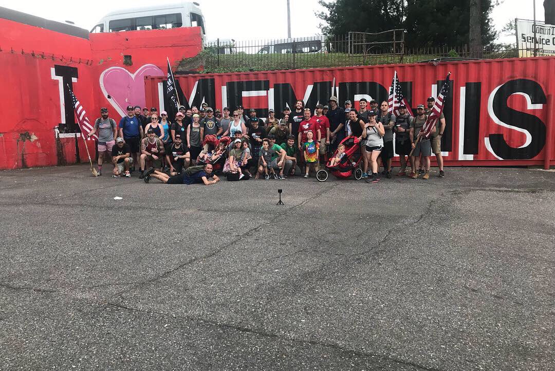 RuckMemphis's tweet photo. Great turnout for our 2nd Annual @BrewRuck901 ! 50+ men, women, and children came out to support @AlphaOmegaVet . Thank you to our sponsors @BeerCrosstown @highcottonbrew @MemphisMadeBrew @BeTitanFit @GORUCK @RuckTraining @AllDayRuckoff @knottedcords1 @pharmalab @RuckDotBeer https://t.co/Xb9MSRSxiJ