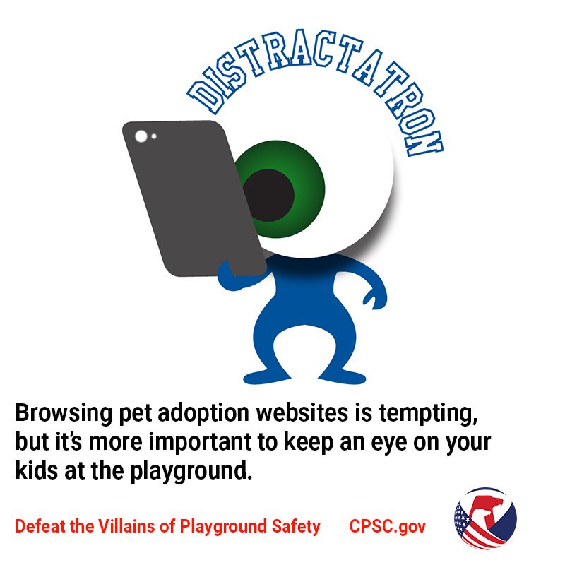 Falls are the number one cause of playground injuries, so be sure to keep an eye on your kids at the playground.