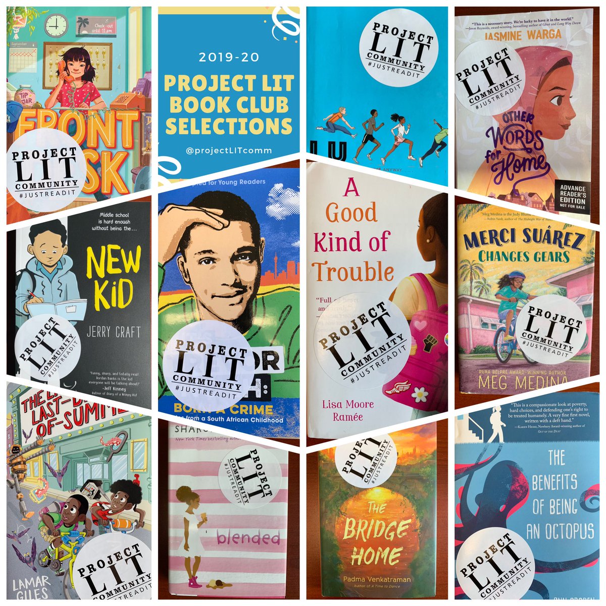 Our first 11 MG titles! #ProjectLITBoookClub