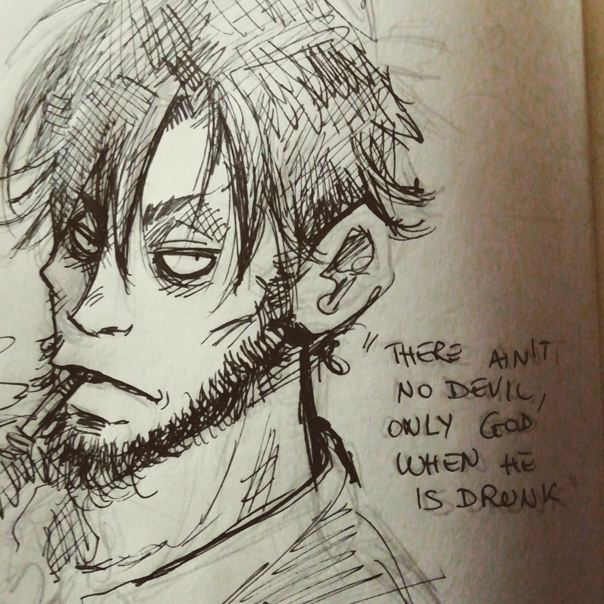 MorellaMorrigan's tweet photo. "There ain't no Devil, only God when he is drunk"
#diavoloina4 #DevilinA4 https://t.co/QhVWqK0RqN