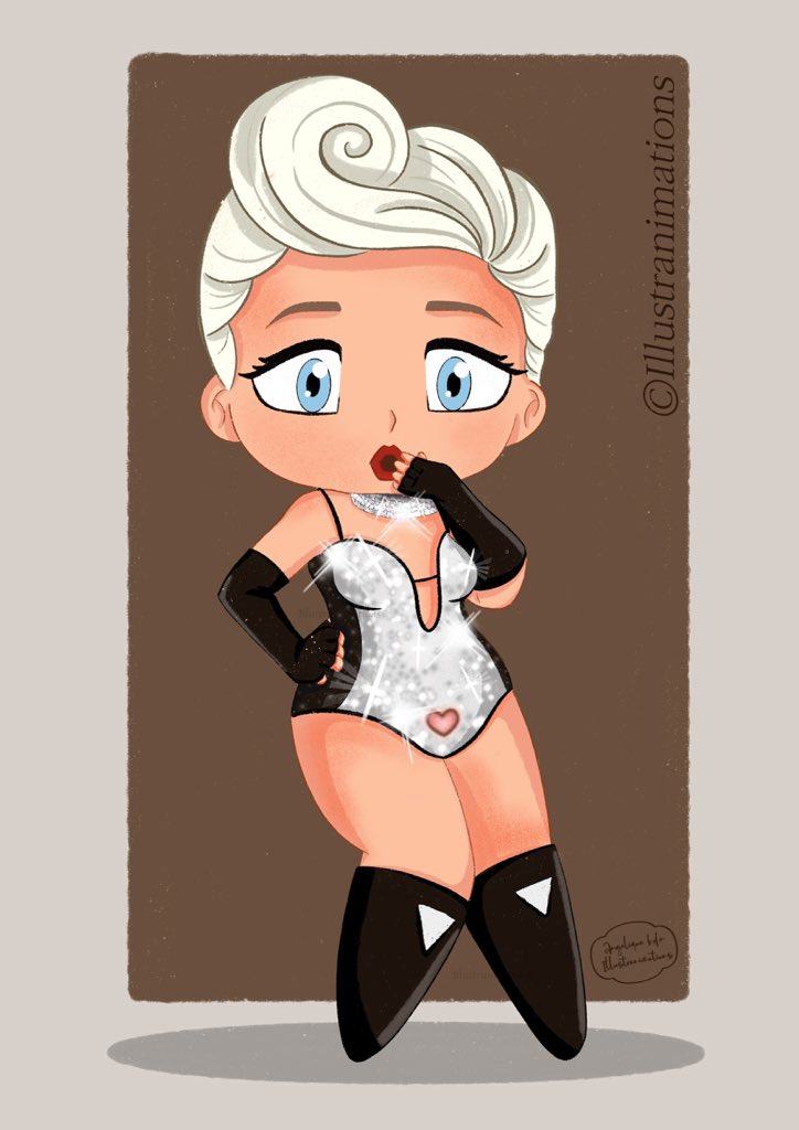 Lustranimation's tweet image. New illu Chibi @xtina Bionic ❤️