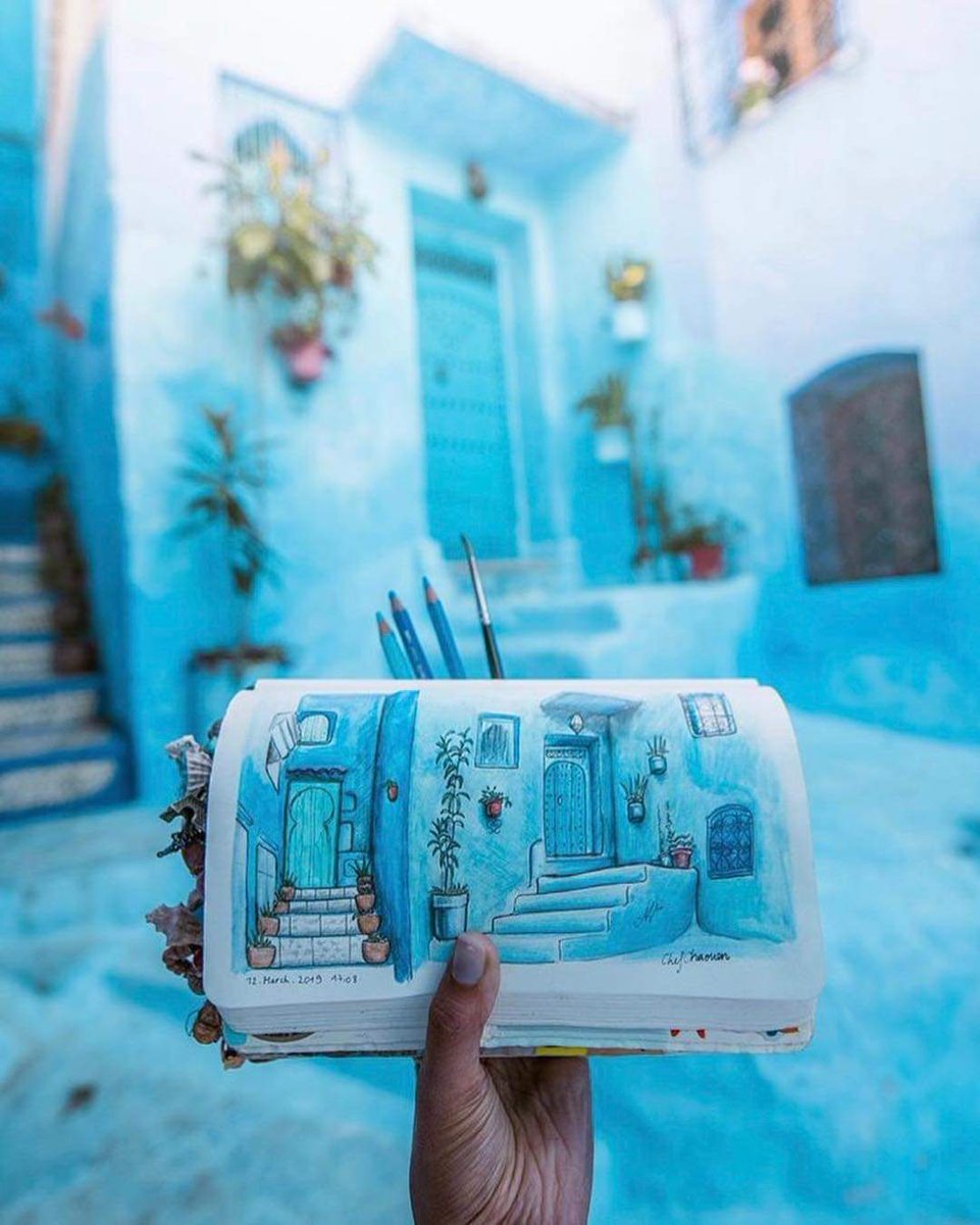 zanouubbbaaa's tweet photo. Beautiful sketches of some well know places 😍 🇲🇦 https://t.co/2VsApg9yBx