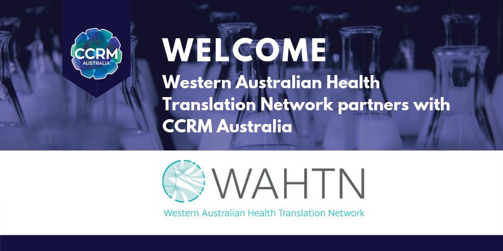 CCRM_au's tweet photo. We are proud to announce we have partnered with the Western Australian Health Translation Network (#WAHTN). The network aims to advance the translation of #evidencebased #health and #medicalresearch into changes in #policy, practice, training and #innovation. PING @MTPConnect_Aus https://t.co/VSkPdd8DDT