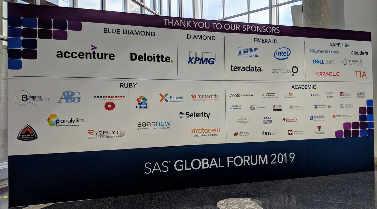 SAS Global Forum sponsors