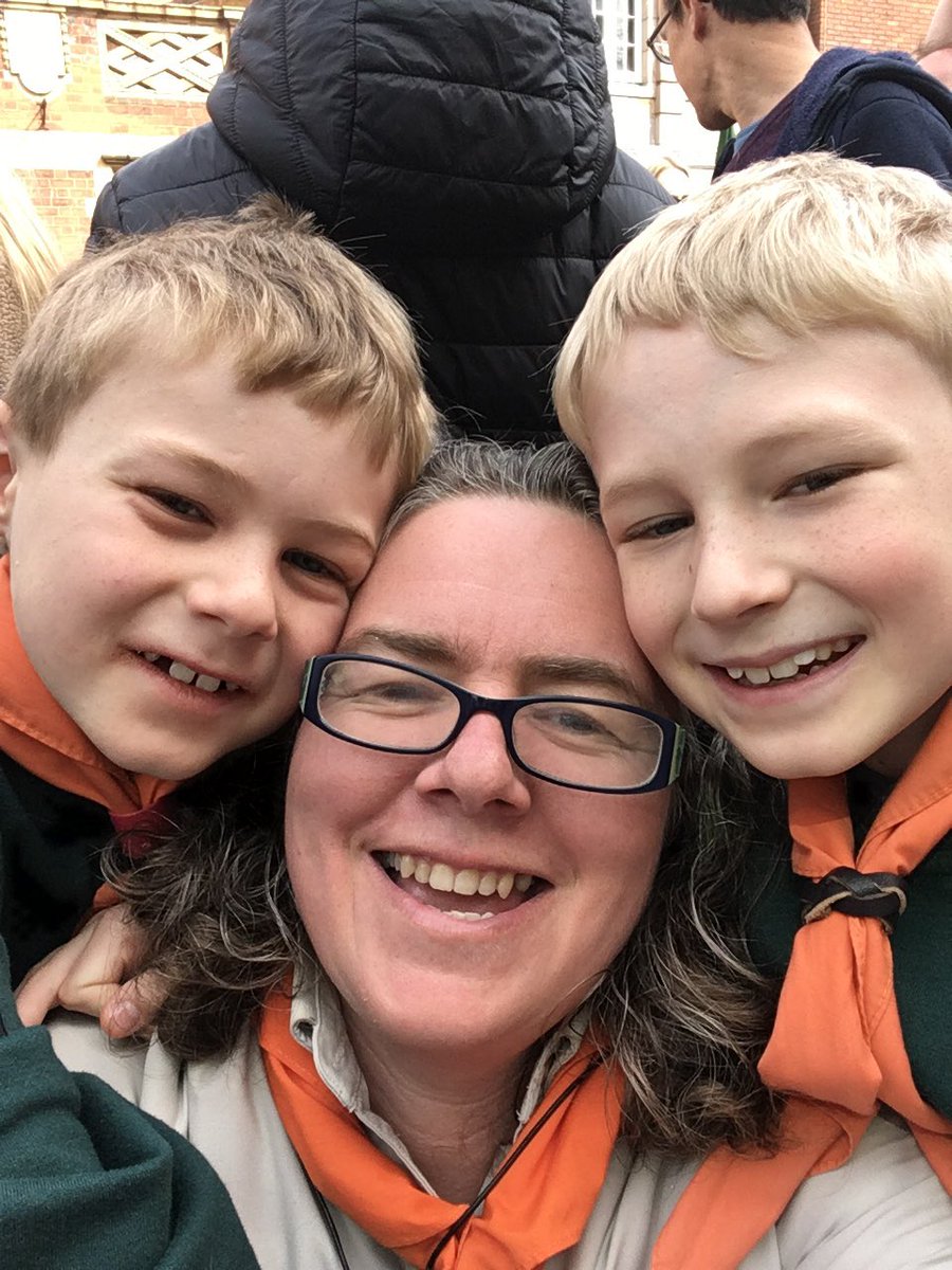 sarahmiles1975's tweet image. So proud to have two super boys! #MyWorld #scoutingfamily #stgeorgesday2019