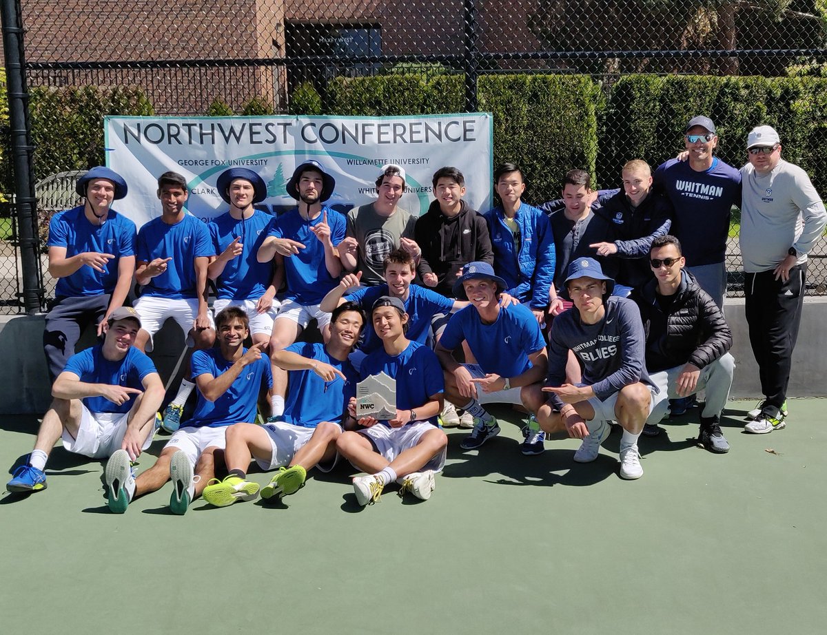 WhitmanSports's tweet image. Congratulations to @whitmantennis, your 2019 @NorthwestConf Champions! #GoWhitman