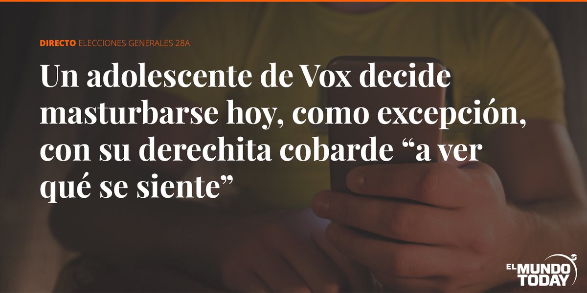 elmundotoday's tweet photo. ⚡️DIRECTO #28a #eleccionesgeneralesEMT 

“Eres cobarde, ¿eh? Pues a ver... a ver cómo te portas... Has sido muy mala estas elecciones”, le ha dicho. https://t.co/D8cE0OKFkd