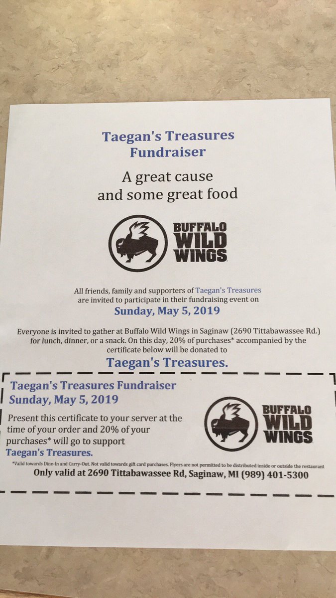 johnsonlisa8's tweet photo. Taegan’s Treasures has an event Sunday May 5th in Saginaw at Buffalo Wild Wings.  10 year old Taegan provides books to children in emergencies.  In one year she has delivered about 2000 books to hospitals, shelters, and ambulances. https://t.co/efiJfoLmvt