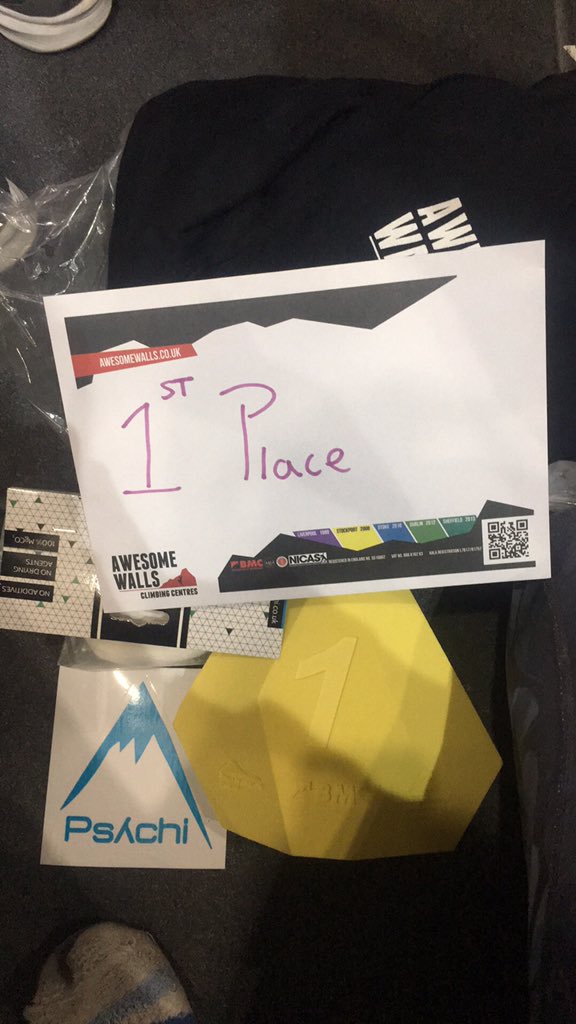 Beyond happy to have come 2nd in Bouldering, 1st in lead and 1st overall in the ycs grand final. Loved the awesome routes and boulders this weekend ! Well done to all who competed 💪🏻#ycs2019 @AWCCSheffield @DepotManchester @depotsheffield @BMC_Comps