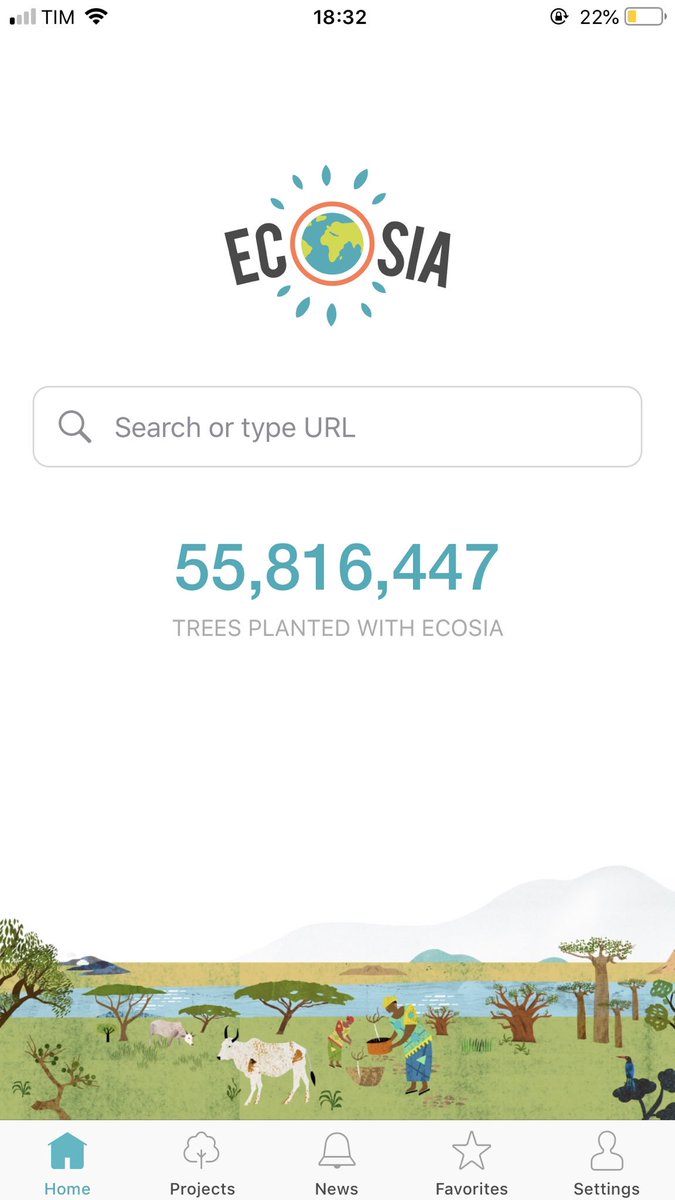 kccwmiIa's tweet photo. *ULTILIDADE PÚBLICA* 

BAIXEM ECOSIA 
Ecosia é uma ferramenta de pesquisa ( igual ao google ) que a cada 45 buscas SUA por ele, eles plantam uma árvore!!! https://t.co/LzZVkpFyDP