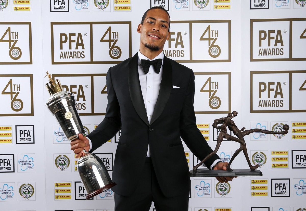 Congratulations, VVD! 🙌 

<a href="/VirgilvDijk/">Virgil van Dijk</a> has been named as the <a href="/PFA/">PFA</a> Players’ Player of the Year 🏆🔴
