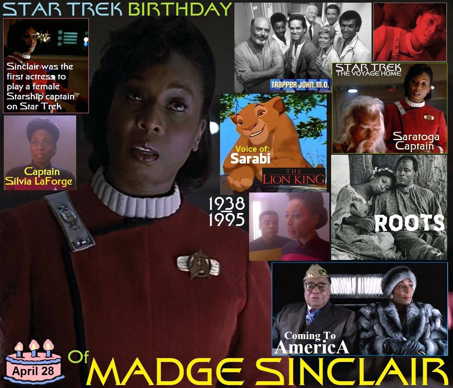  Happy birthday Madge Sinclair aka Captain Silvia LaForge. 