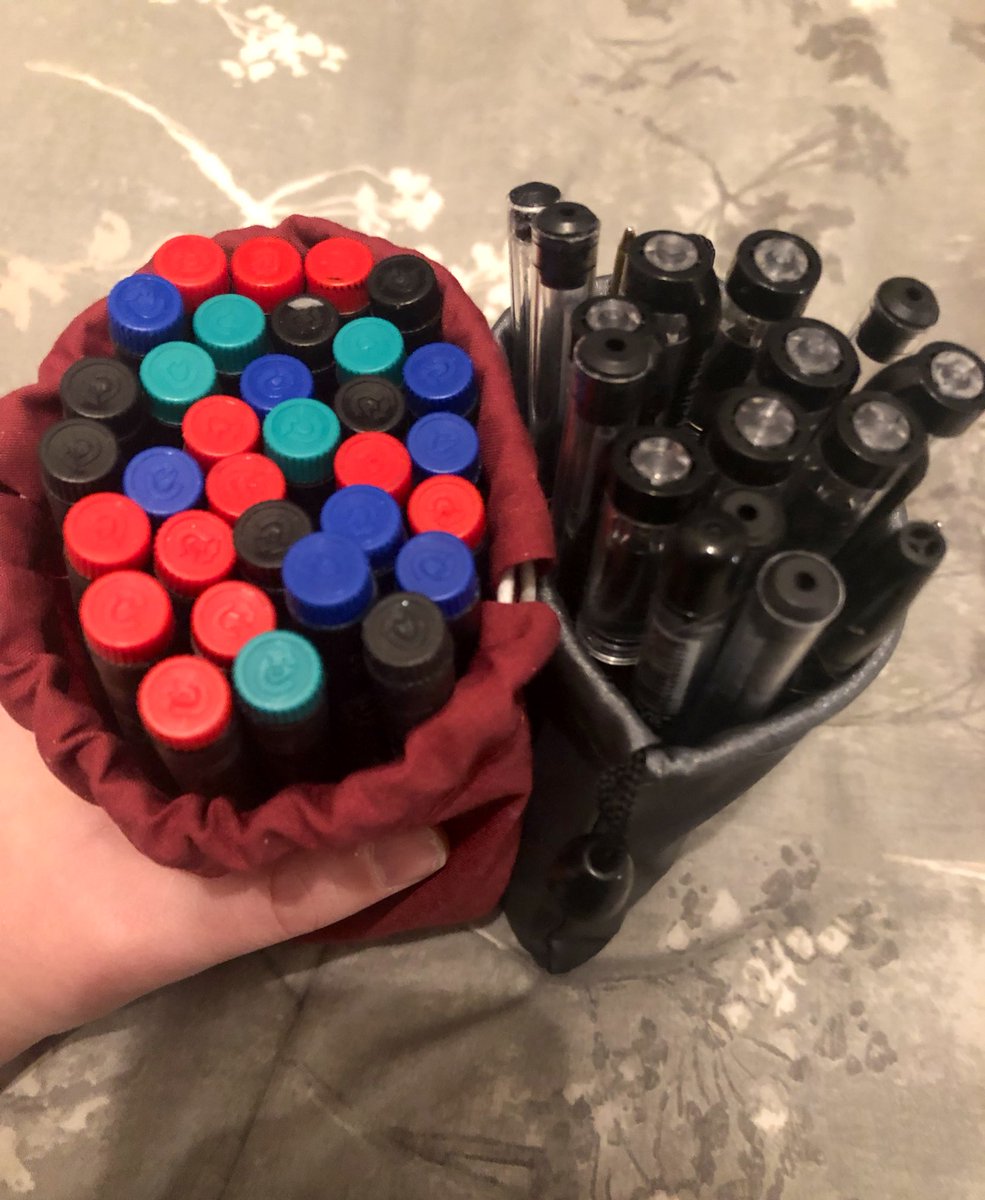 emmamorrow390's tweet photo. Does anyone else have a drawer where they empty their tunic pockets ?
I’ve learnt I’m a massive pen hoarder! I have to do the walk of shame tomorrow with these!🤣
Also the  number of free pens I’ve from conferences ect I could kit out the department🤣🖊#ahpproblems #radiographer https://t.co/jHwZbhopnI