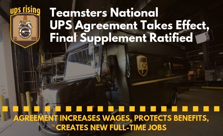 BREAKING: The 5-year contract covering about 250,000 Teamster-represented workers at <a href="/UPS/">UPS</a> will take effect at 12:01 am tomorrow, Mon., April 29, after workers in Michigan ratified the last outstanding supplemental agreement. Read more here: ibt.io/UPSfinal <a href="/Teamsters/">Teamsters</a> #1u