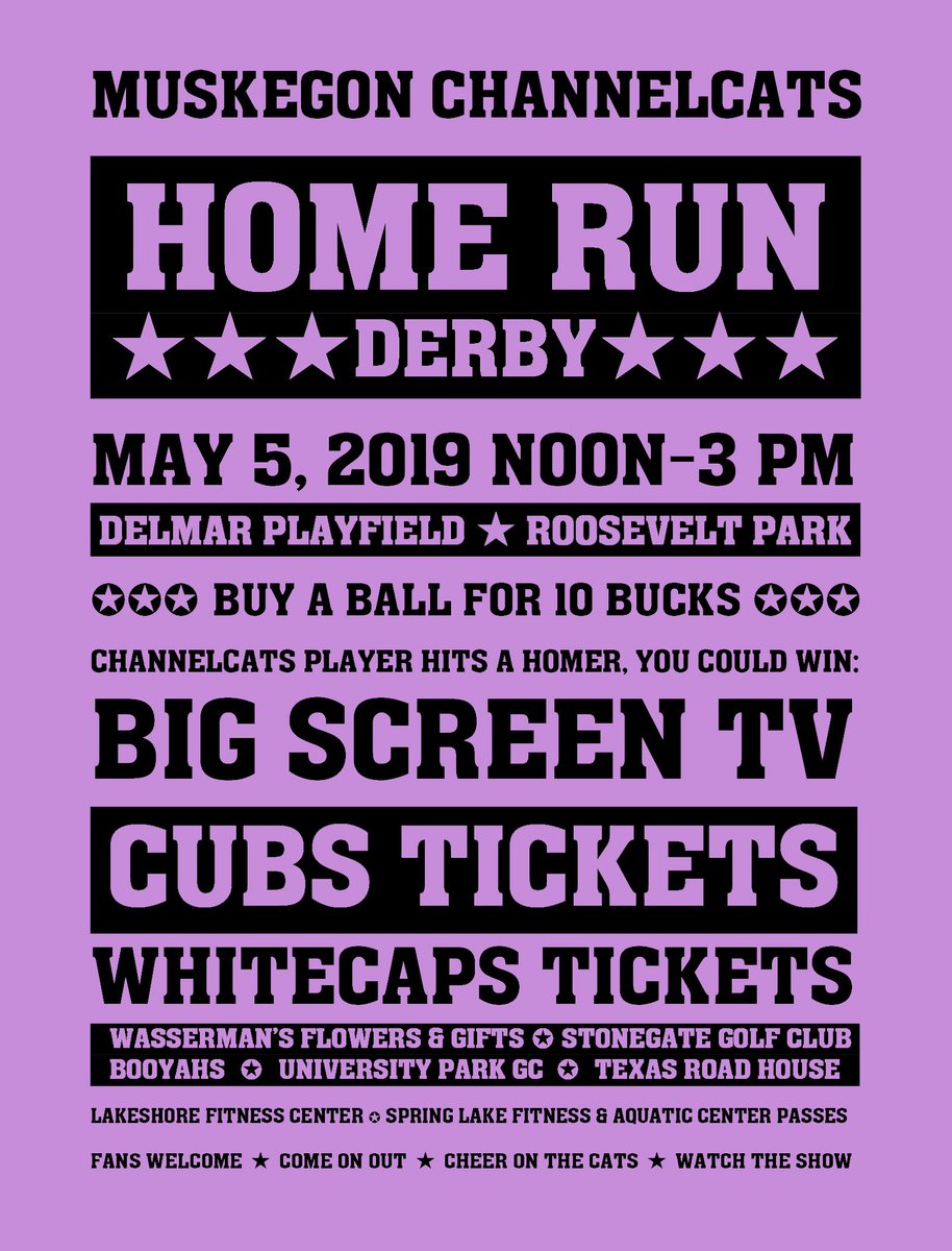 channelcats's tweet photo. It's home run derby time again! See your favorite ChannelCats player to buy a ball. Where else are you going to get a chance at a big screen TV or Cubs tickets for 10 bucks? https://t.co/FdPDtatD8L