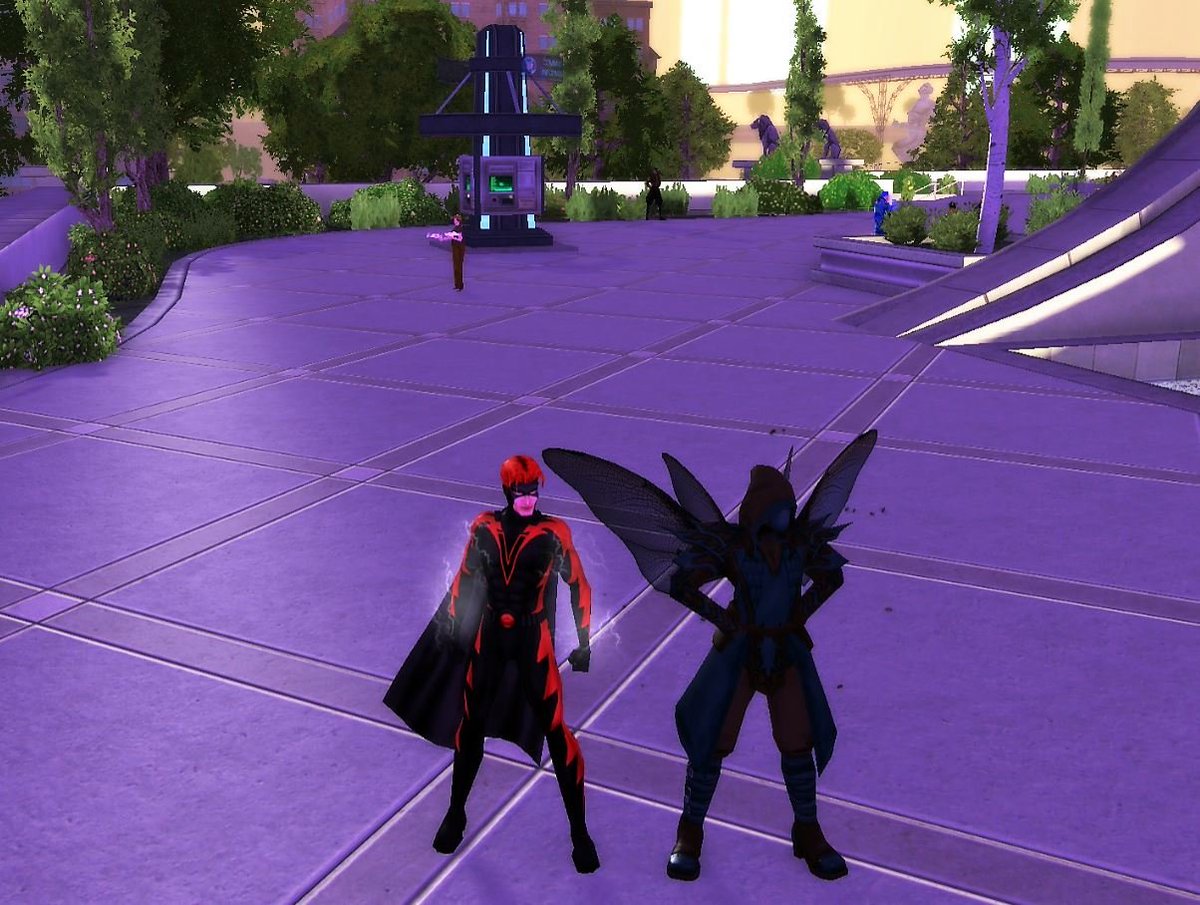 TheVisoman's tweet photo. Visoman and Swarm took down some baddies last night !! It was most triumphant ! #COH #CityOfHeroes #Visoman #Swarm #superheroes #pcgaming https://t.co/ro4wcmdZhQ