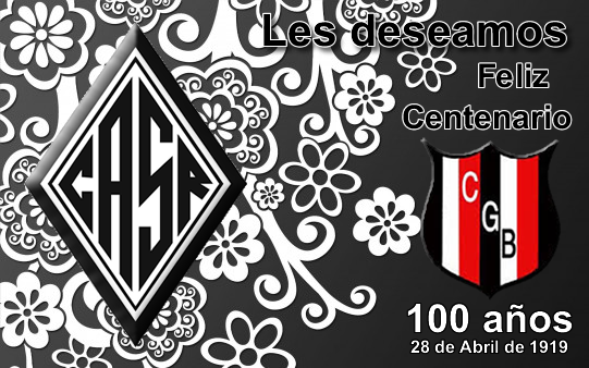El <a href="/casrLP/">Club Santa Rosa</a> saluda muy cordialmente al <a href="/CGBelgrano/">Club Gral. Belgrano</a> en el día de su centenario, institución protagonista de la historia deportiva de nuestra ciudad capital. 💯