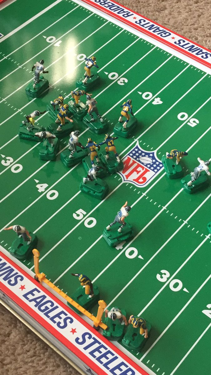 TerenceBoland's tweet photo. @Super70sSports this game sucks as much today as it did back in the day. Eric Dickerson and Tony Dorsett each have 4 carries for 3000 yards run in circles. https://t.co/QcvWQ5Edmv